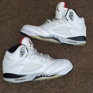 Air jordan retro 5 white cement